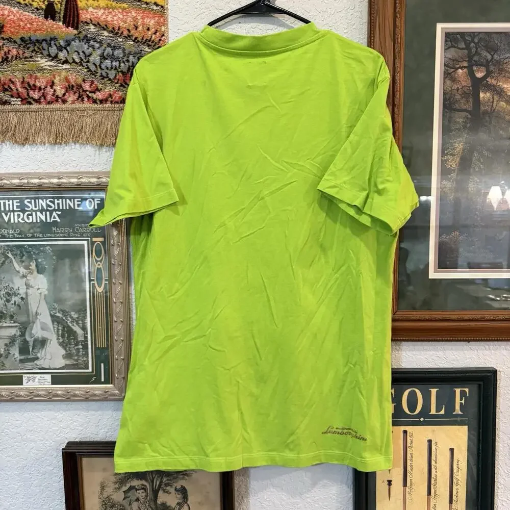 NWOT Automobili Lamborghini Green‎ Shirt Mens Size Medium Swinger International